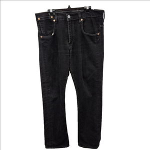 Levis 504 Regular Straight Mens Black Jeans